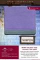 Biblia de referencia Thompson RVR60, lila/gris