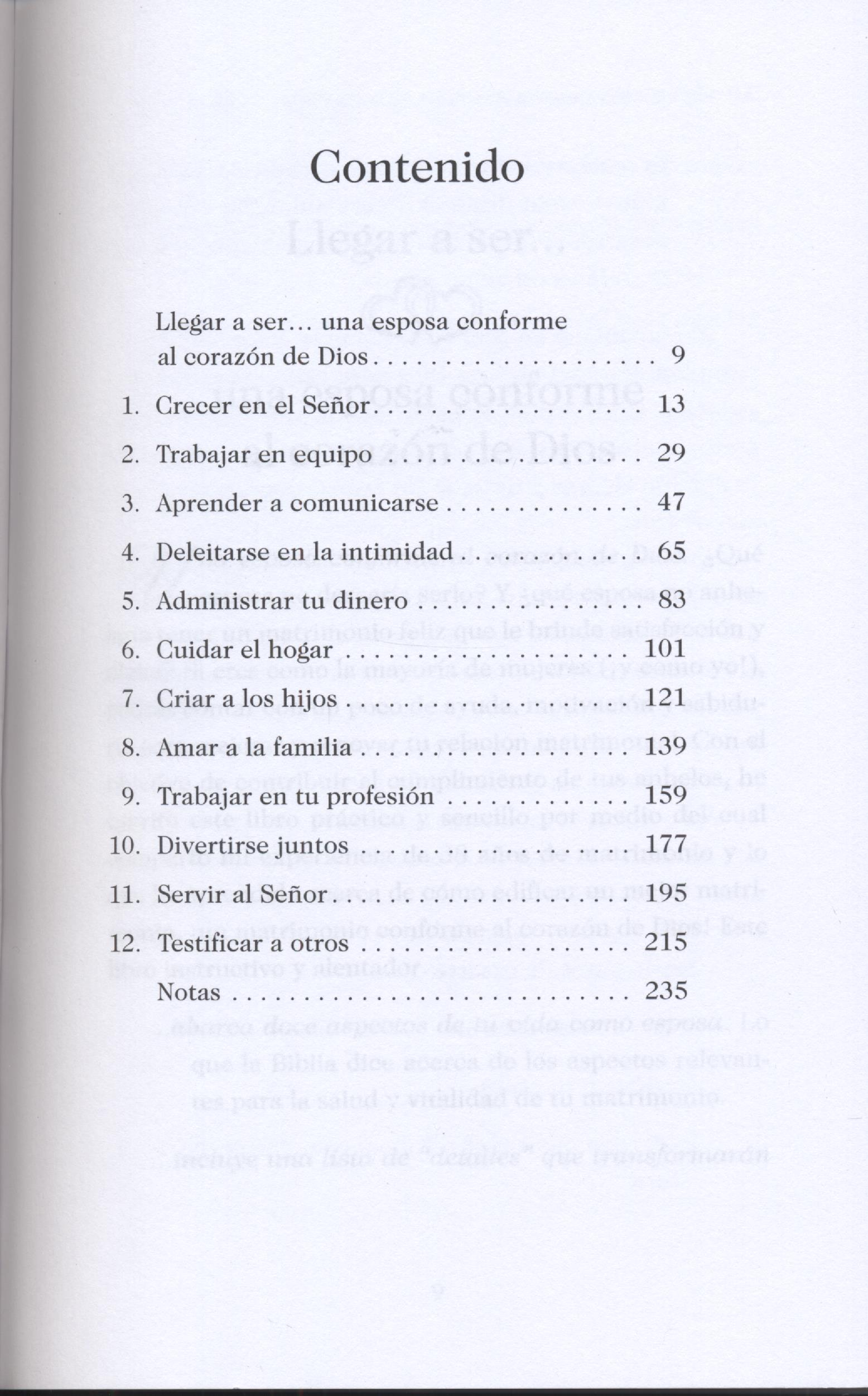 Una Esposa Conforme al Corazón de Dios : Doce aspectos importantes en tu matrimonio 5 Una Esposa Conforme al Corazón de Dios
