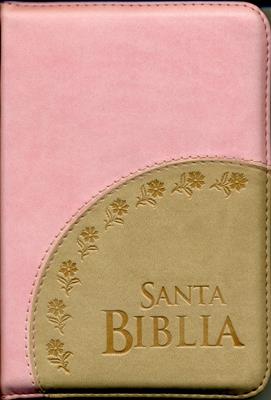 Biblia cosida rosada (Piel) [Biblia]