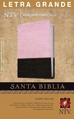 Biblia Edición Personal Letra Grande Indice Rosa-Café