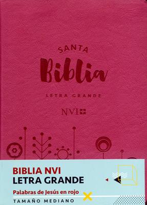 Biblia NVI T.Mediano Letra Grande C Italiano Fucsia