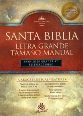 Biblia letra grande manual piel fabricada