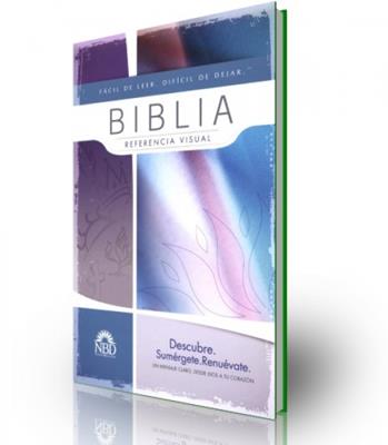 Biblia de referencia visual natural, color verde
