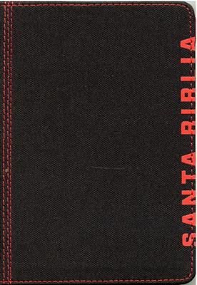 Biblia NTV Compacta Negro Carmesí (Tipo Tela) [Biblia de Bolsillo]