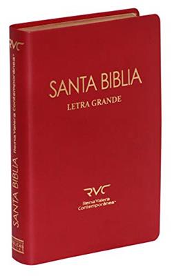 Biblia RVC Letra Grande Imitacion Piel Indice Rojo Burgundy 065TILG (Flexible Imitacion Piel Rojo) [Bíblia]