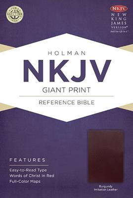 Biblia NKJV Letra Gigante Vino Inglés (Flexible Imitación Piel Vino) [Bíblia]