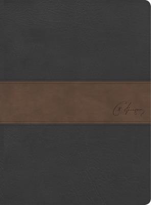 Biblia de Estudio Spurgeon/RVR 1960/Negro Marron-Simil Piel