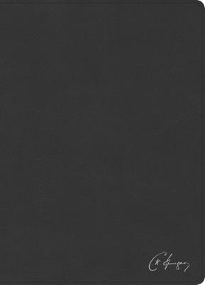 Biblia de Estudio Spurgeon/RVR 1960/Negro Piel Genuina