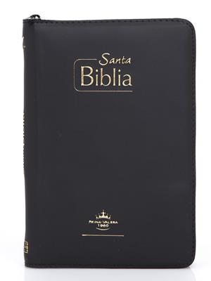 Biblia RVR Misionera Forrada Vinilo Negro (Flexible Vinilo Con Cierre color Negro) [Bíblia]