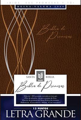 Biblia De Promesas-RVR60-Letra Grande-Cafe-Indice