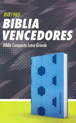 Biblia RVR60  Vencedores/Azul/Simil Piel (Flexible Imitacion Piel Azul Decorado Futbol) [Bíblia]