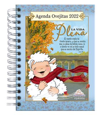 Agenda Ovejitas La Vida Plena 2022 Azul (Argollada) [Agenda]