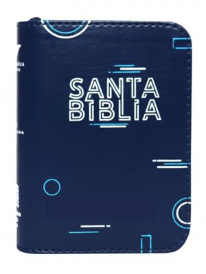 Biblia/RVR015Z/Azul Canto Pintado/ Cierre
