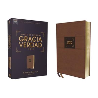 Biblia De Estudio NBLA/Gracia Y Verdad/Leathesoft/Café/Interior A Dos Colores