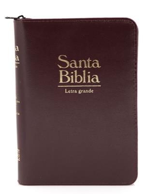 Biblia / RVR055cZTILGa/ Vinotinto Indice Canto Dorado (Imitación piel-Cremallera-ziper) [Biblia]