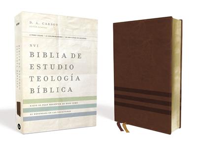 NVI Biblia de Estudio, Teología Bíblica, Leathersoft, Café