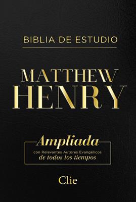 Biblia De Estudio  Matthew Henry/RVR60/Cuero Suave/Indice/Negro (Piel Ultrafina) [Biblia de Estudio]