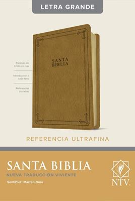 Biblia/NTV/Letra Grande/Con Referencias/Ultrafina/Marron Claro/Indice