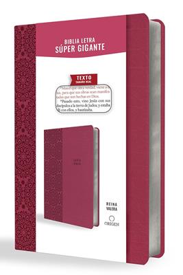 Biblia RVR 1909/Letra Super Gigante/Imitacion Piel/Fucsia