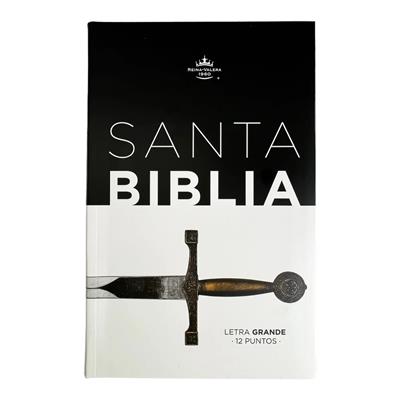 Biblia Rv60 Eco Flex C12 Blanco negro con Espada