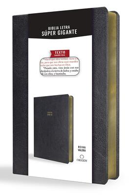 Biblia RVR 1909/Letra Super Gigante/Imitacion Piel/Negro