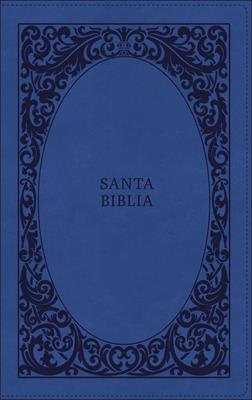 Biblia RVR60/Tierra Santa/Ultrafina/Letra Grande/Leathersoft/Azul Con Cierre