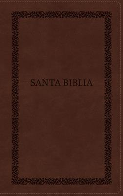 Biblia RVR60/Tierra Santa/Ultrafina/Letra Grande/Leathersoft/Cafe Con Cierre
