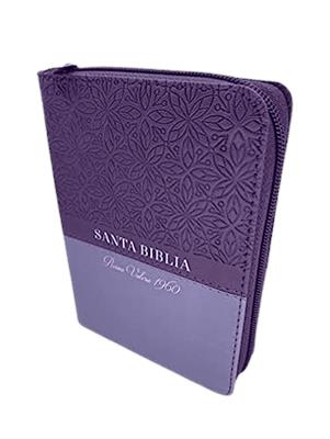 Biblia RVR60/025czti/PJR/Bifloral/Lila/Lila/Imitacion Piel