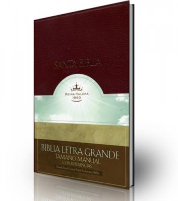 Biblia letra grande tamaño  manual con referencias