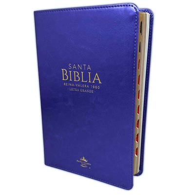 Biblia /RVR6065cti/ LG PJR Clásica Lila con Índice Canto Dorado