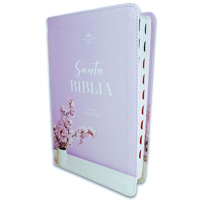 Biblia RVR6065CTI/ Lila Jarron/ Imitacion Ind C- Blanco/ C. Supreme