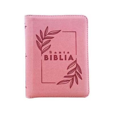Biblia/ RVR046LGZ PJR/ Rosado Canto Metálico