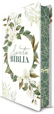 Biblia RVR60 LG Verde Flores TD/ Canto Pintado