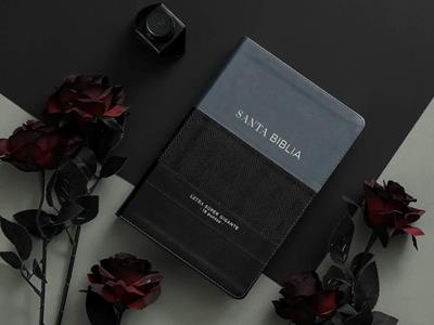 Biblia RVR6088cti/ Negro Gris/ Super G. 19pts./ Indice Efeso