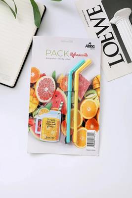 Boligrafo Creativo Duo + Porta Notas/ Refrescante Naranja