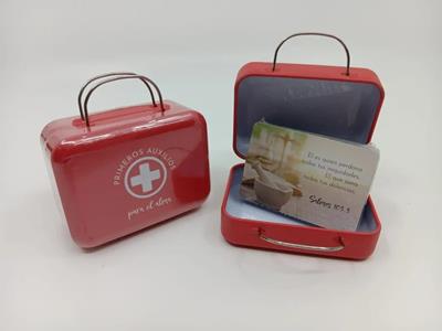Caja De Promesas Metálica Maleta/ Primeros Auxilios