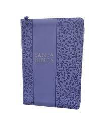 Biblia RVR60 Manual Letra Grande Semil Piel /Lavanda Indice Cierre