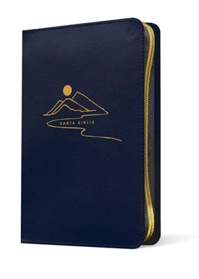 Biblia Compacta NTV/ Azul Letra Gigante Cierre