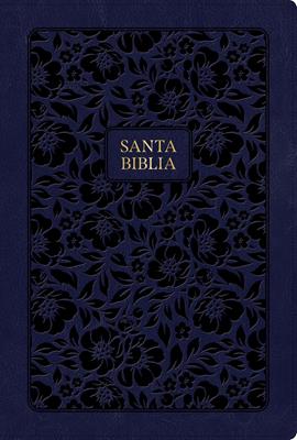 Biblia RVR60 Azul Marino/ L.G Tamaño Manual/ Imitacion Piel