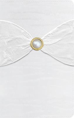 Biblia RVR60/ Recuerdo De Boda/ Blanco Imitación Piel
