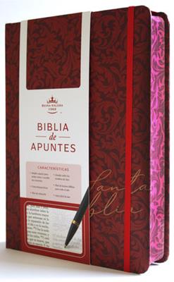 Biblia RVR60 Apuntes/ Vinotinto Flores TD Canto Pintado