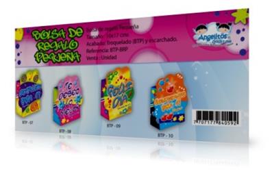 Bolsa de regalo troquelada pequeña