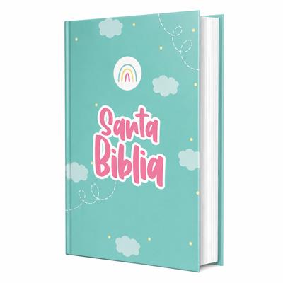 Biblia /RVR043LG/Azul Aguamarina/ Canto Blanco