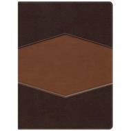 Biblia De Estudio/Holman/RVR1960/Indice/Piel/Siena Oscuro Arena Simil (Simil piel chocolate/terracota ) [Biblia de Estudio]