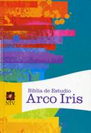 Biblia De Estudio Arco Iris Multicolor - Tapa Dura