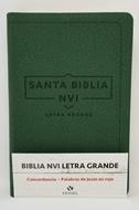 Biblia NVI Letra Grande Cuero Italiano Verde