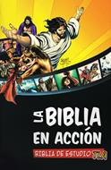 Biblia En Acción TLA Ilustrada a Todo Color Canto Blanco (Tapa Dura Ilustrada) [Biblia de Estudio]