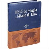 Biblia RVR60  La Misión de Dios Sintético Color Marrón Y Azul