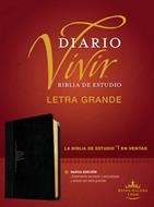 Biblia De Estudio Diario Vivir RVR60 Letra Grande Sentipiel Negro-Onice (Flexible Imitacion Piel Negro-Onice) [Bíblia]