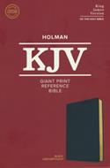 Biblia KJV/Letra Gigante/Referencias/Piel/Negro/Ingles (Tapa Blanda)